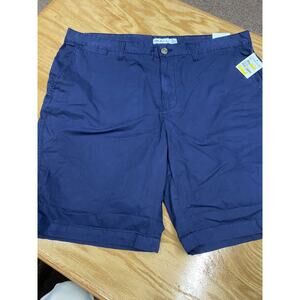 The Rail Twill Chino Shorts Men's 38 Blue Slim Fit Slash Pockets Flat Front A37